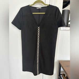 Zara suede shift mini-dress